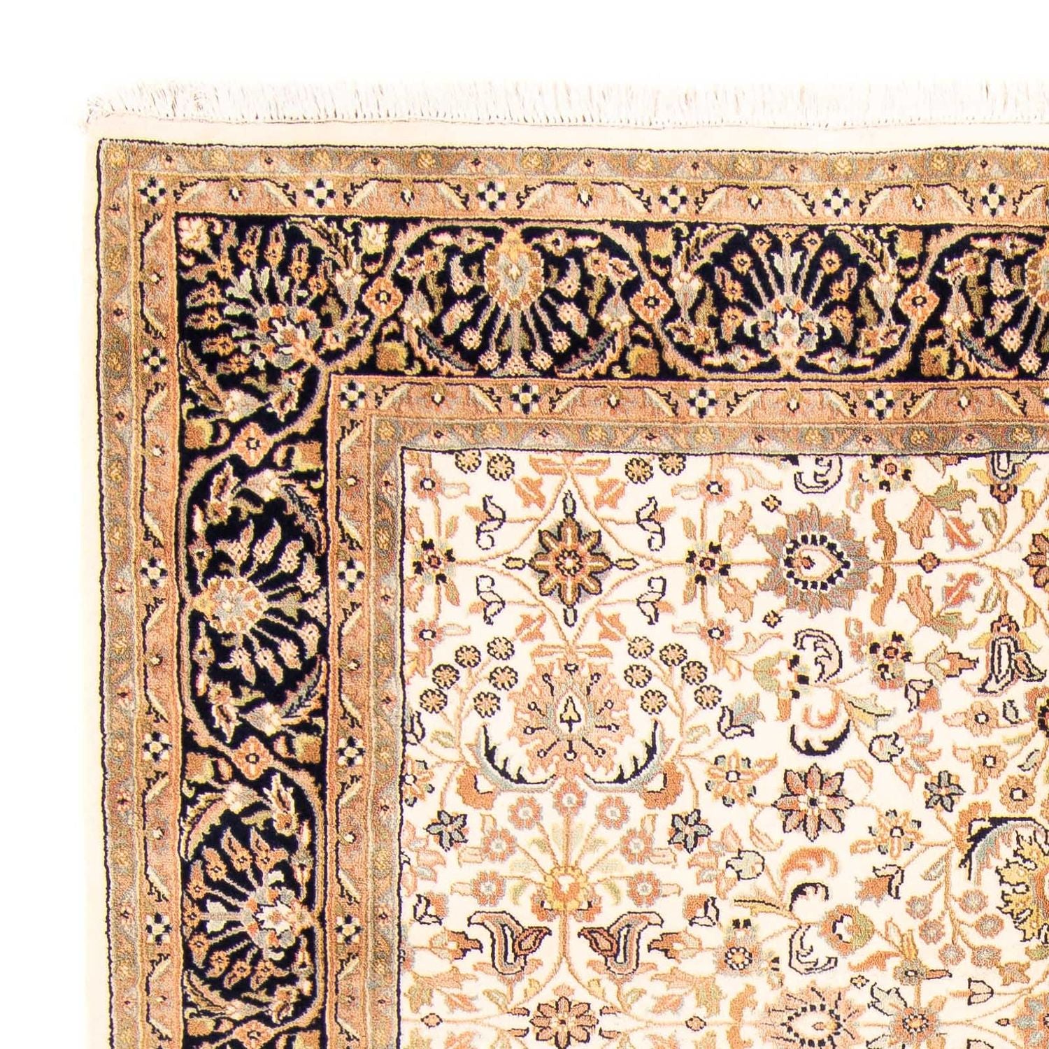 Alfombra oriental - Keshan - Indus - 242 x 170 cm - beige
