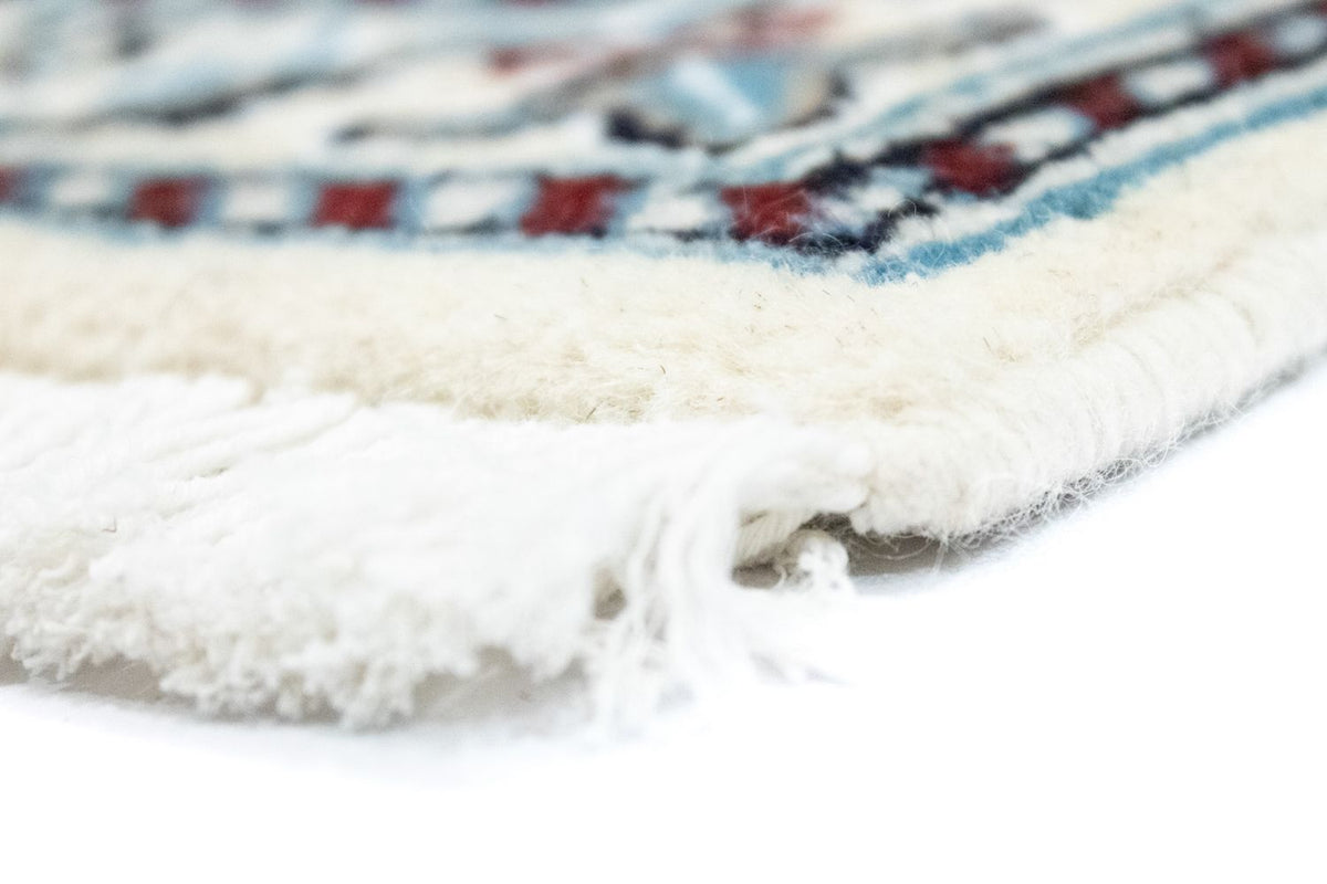 Alfombra persa - Nain - 131 x 91 cm - blanco natural