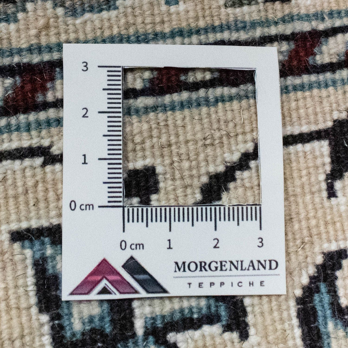 Alfombra persa - Nain - 131 x 91 cm - blanco natural