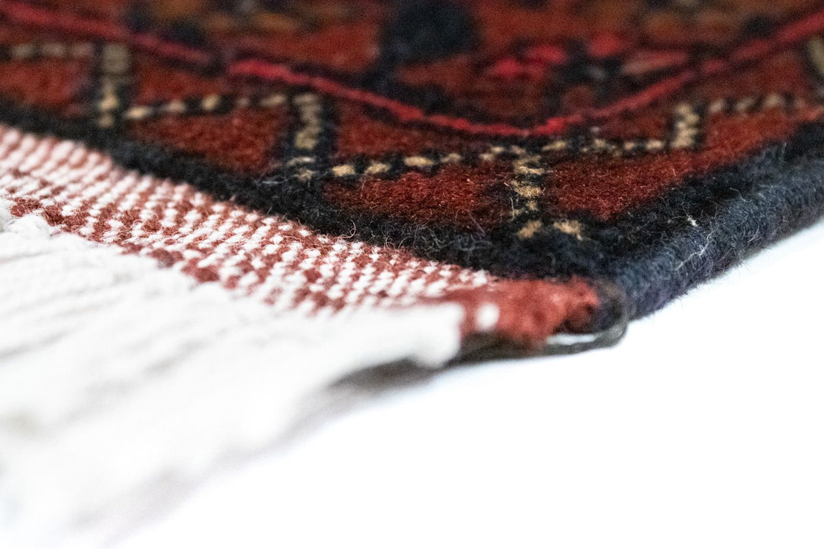 Alfombra afgana - Kunduz - 149 x 103 cm - rojo