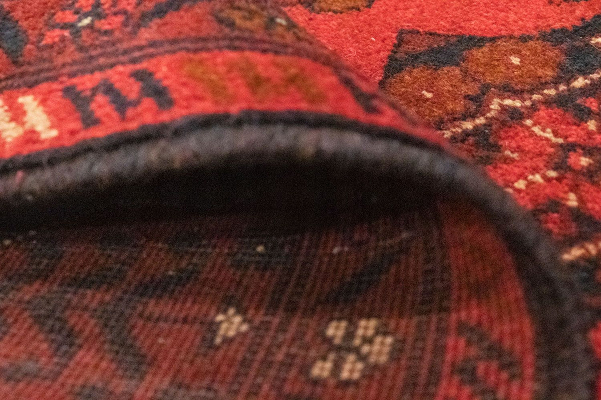 Alfombra afgana - Kunduz - 150 x 100 cm - rojo