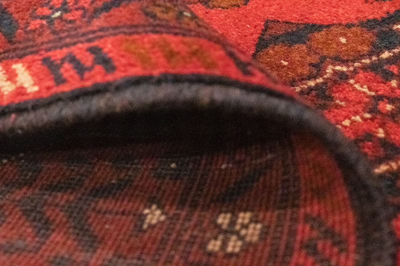 Alfombra afgana - Kunduz - 150 x 100 cm - rojo