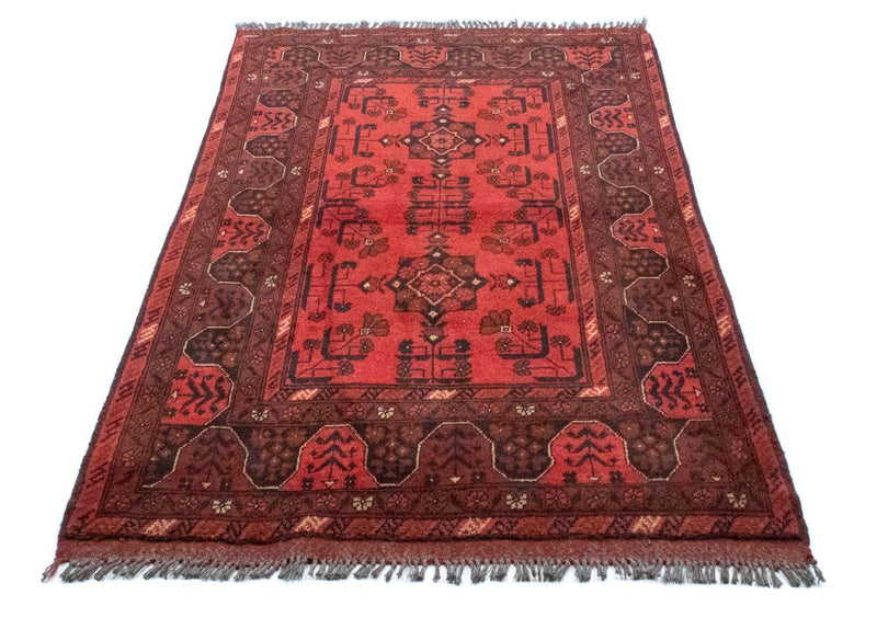 Alfombra afgana - Kunduz - 150 x 100 cm - rojo