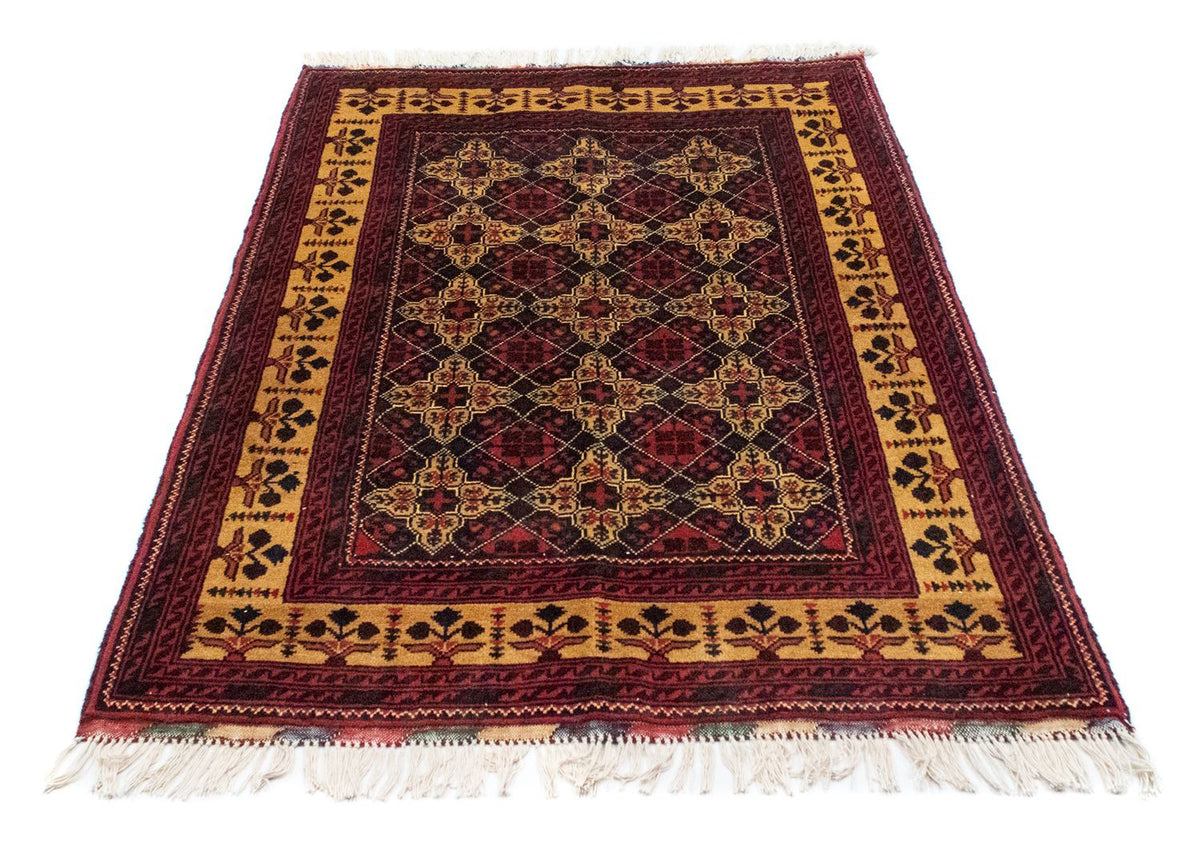 Alfombra afgana - 143 x 105 cm - azul