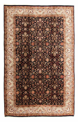 Alfombra oriental - Keshan - Indus - 312 x 201 cm - azul oscuro