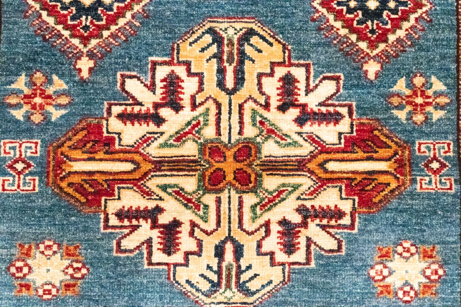 Alfombra Ziegler - Kazak - 157 x 102 cm - azul