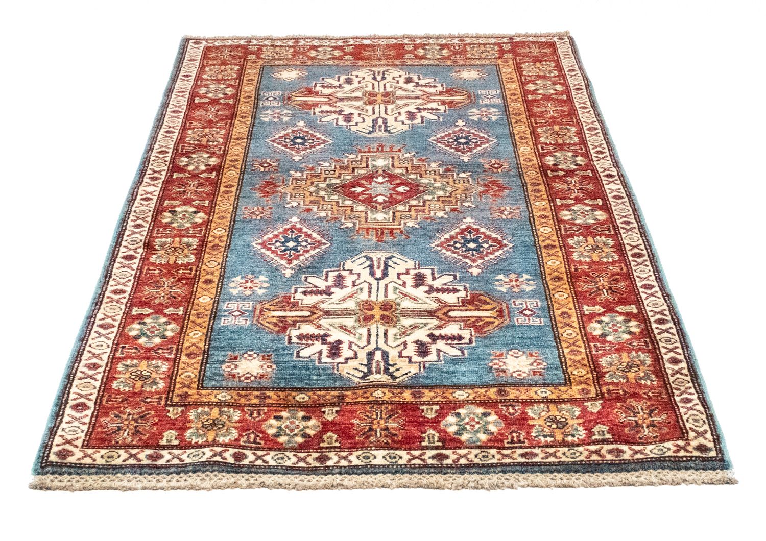 Alfombra Ziegler - Kazak - 157 x 102 cm - azul