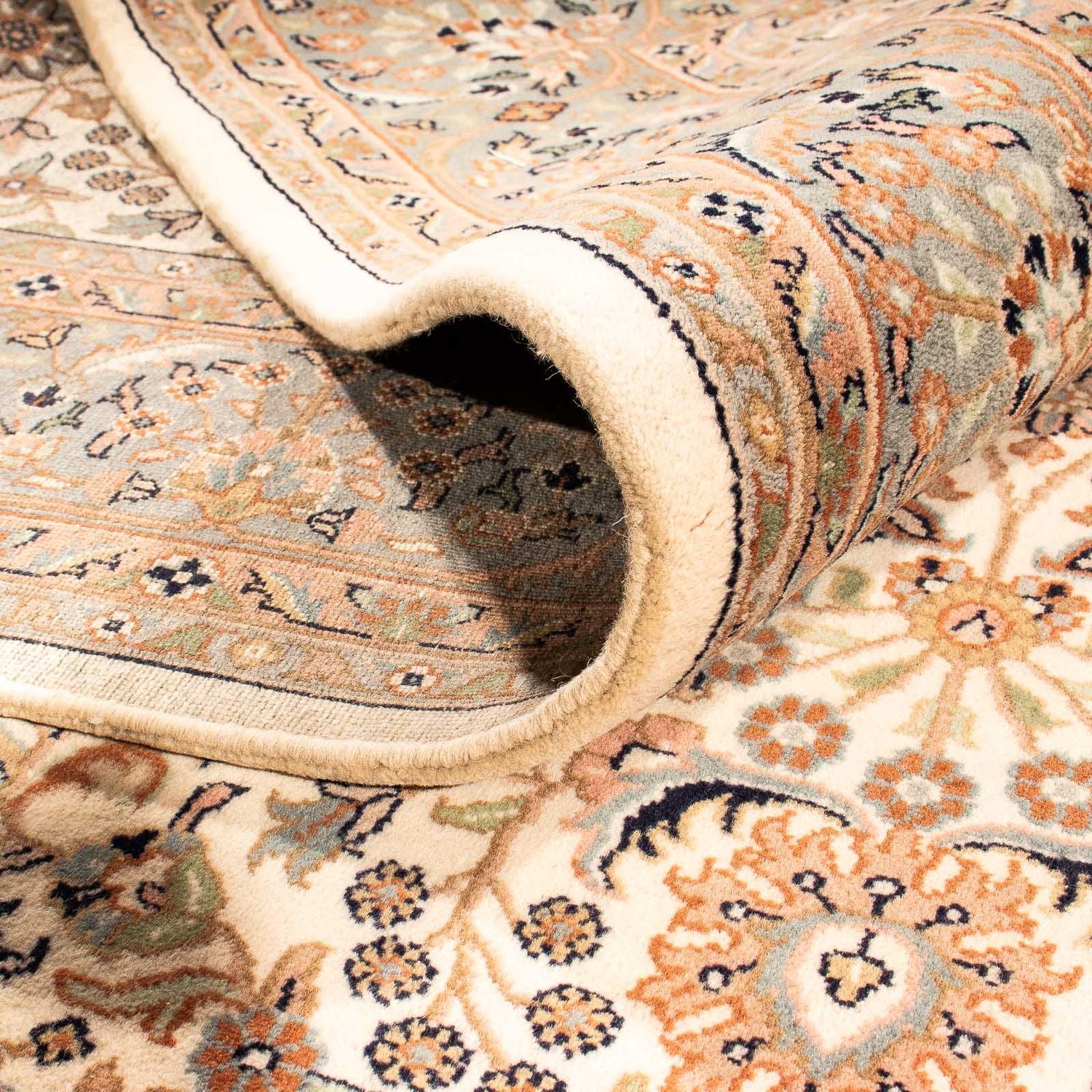 Alfombra oriental - Keshan - Indus - 240 x 173 cm - beige