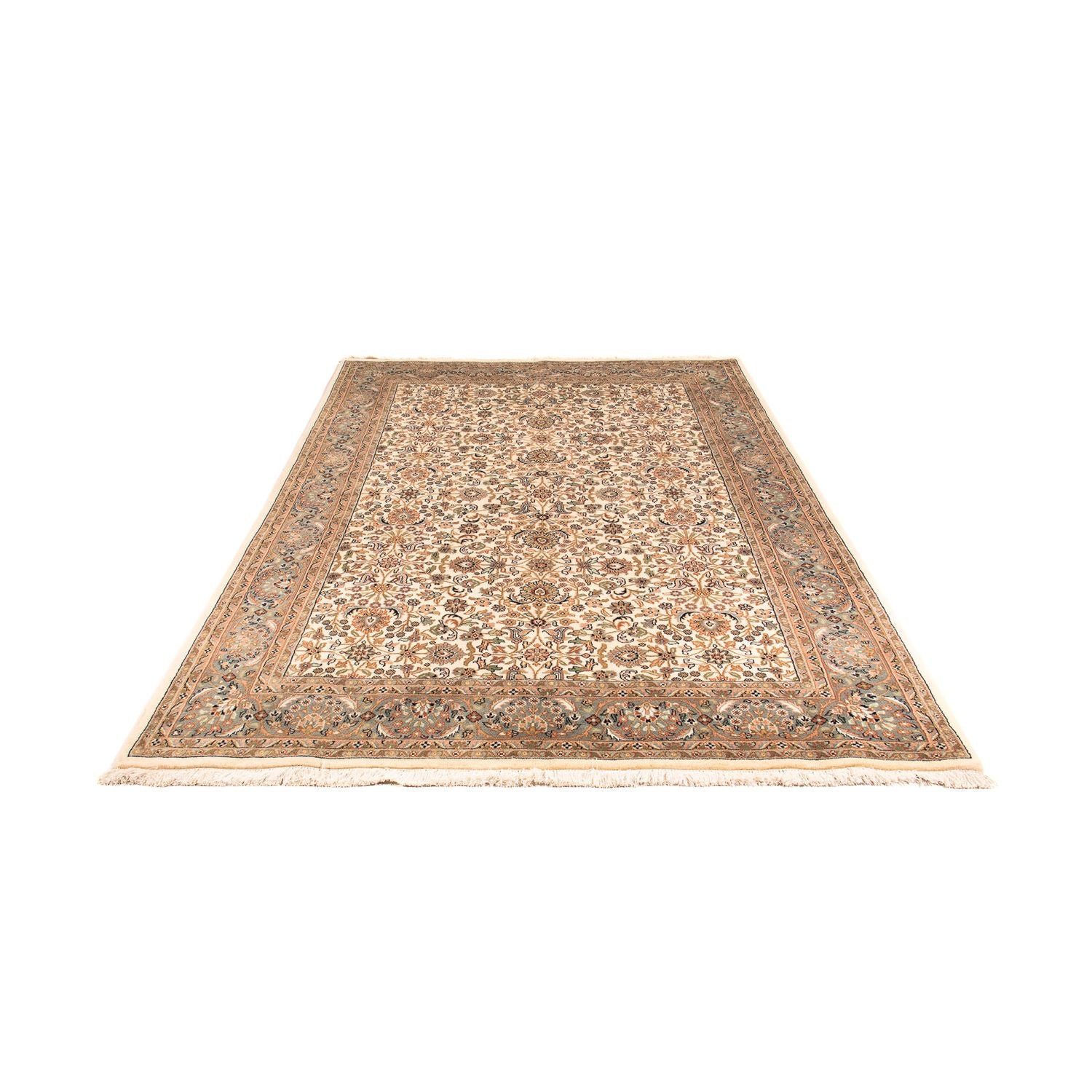Alfombra oriental - Keshan - Indus - 240 x 173 cm - beige