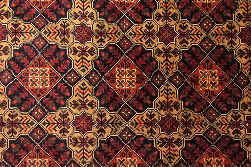 Alfombra afgana - 150 x 100 cm - azul