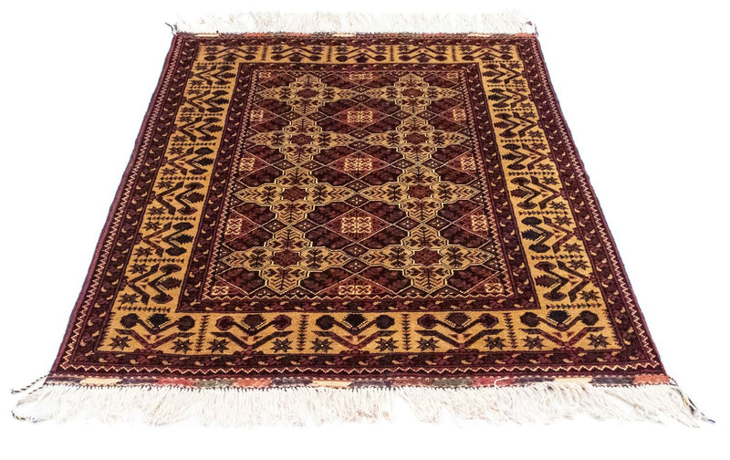 Alfombra afgana - 150 x 100 cm - azul