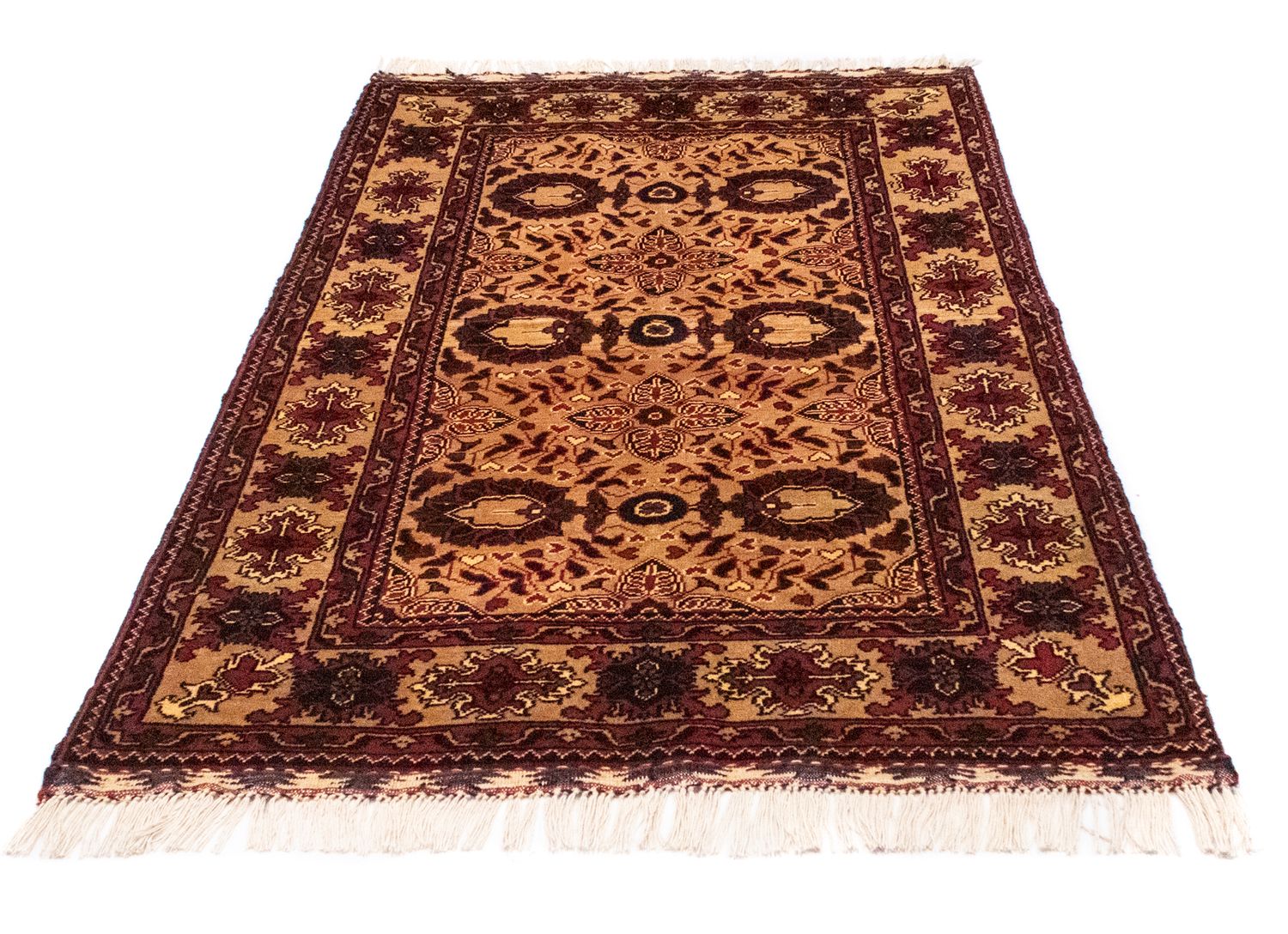 Alfombra afgana - 156 x 101 cm - azul
