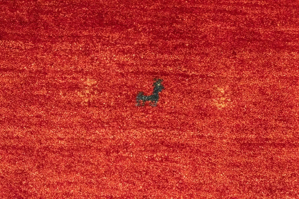 Alfombra Gabbeh - Persa - 144 x 100 cm - naranja