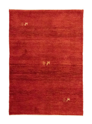 Alfombra Gabbeh - Persa - 145 x 100 cm - rojo