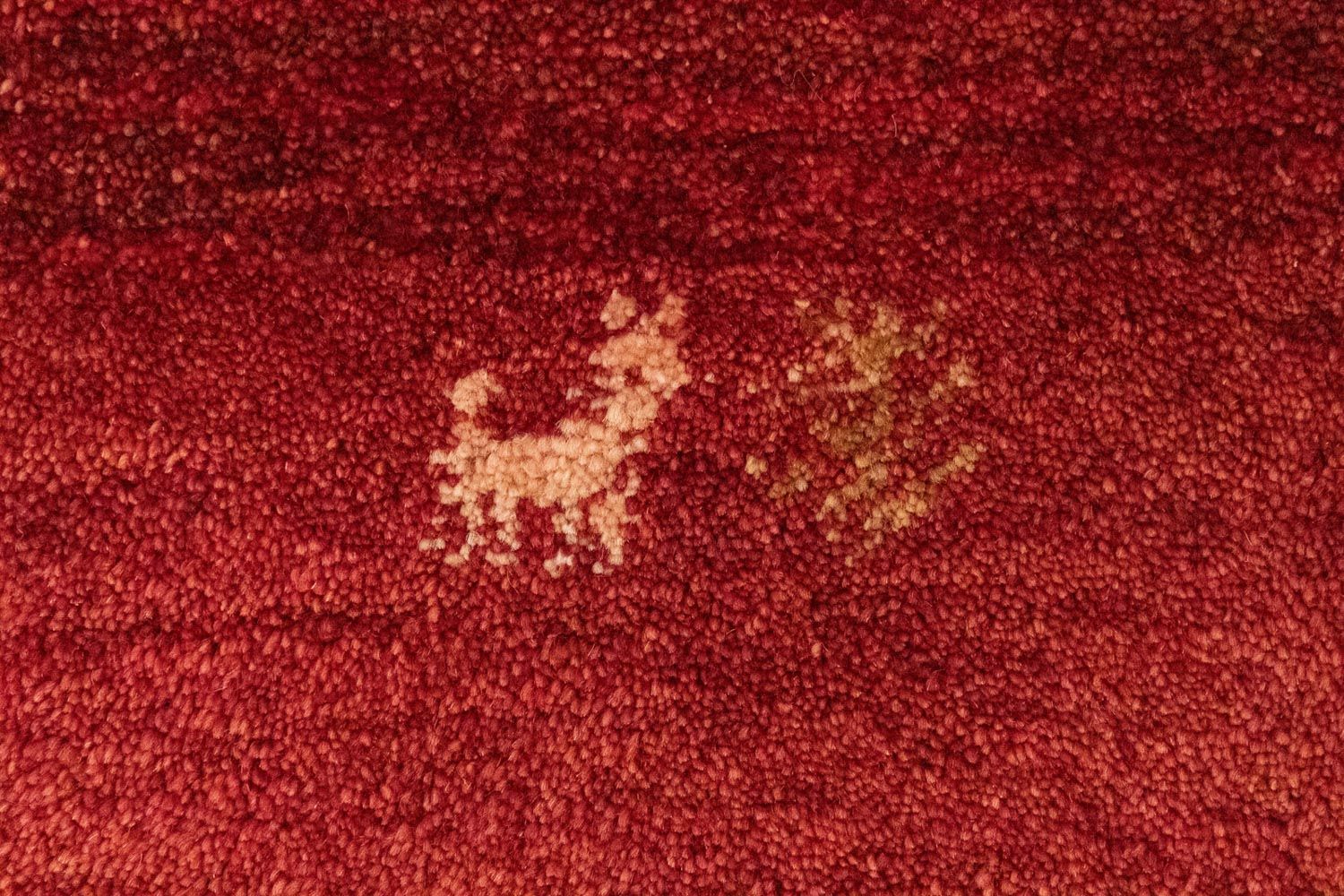 Alfombra Gabbeh - Persa - 145 x 100 cm - rojo