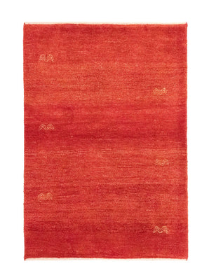 Alfombra Gabbeh - Persa - 144 x 101 cm - naranja