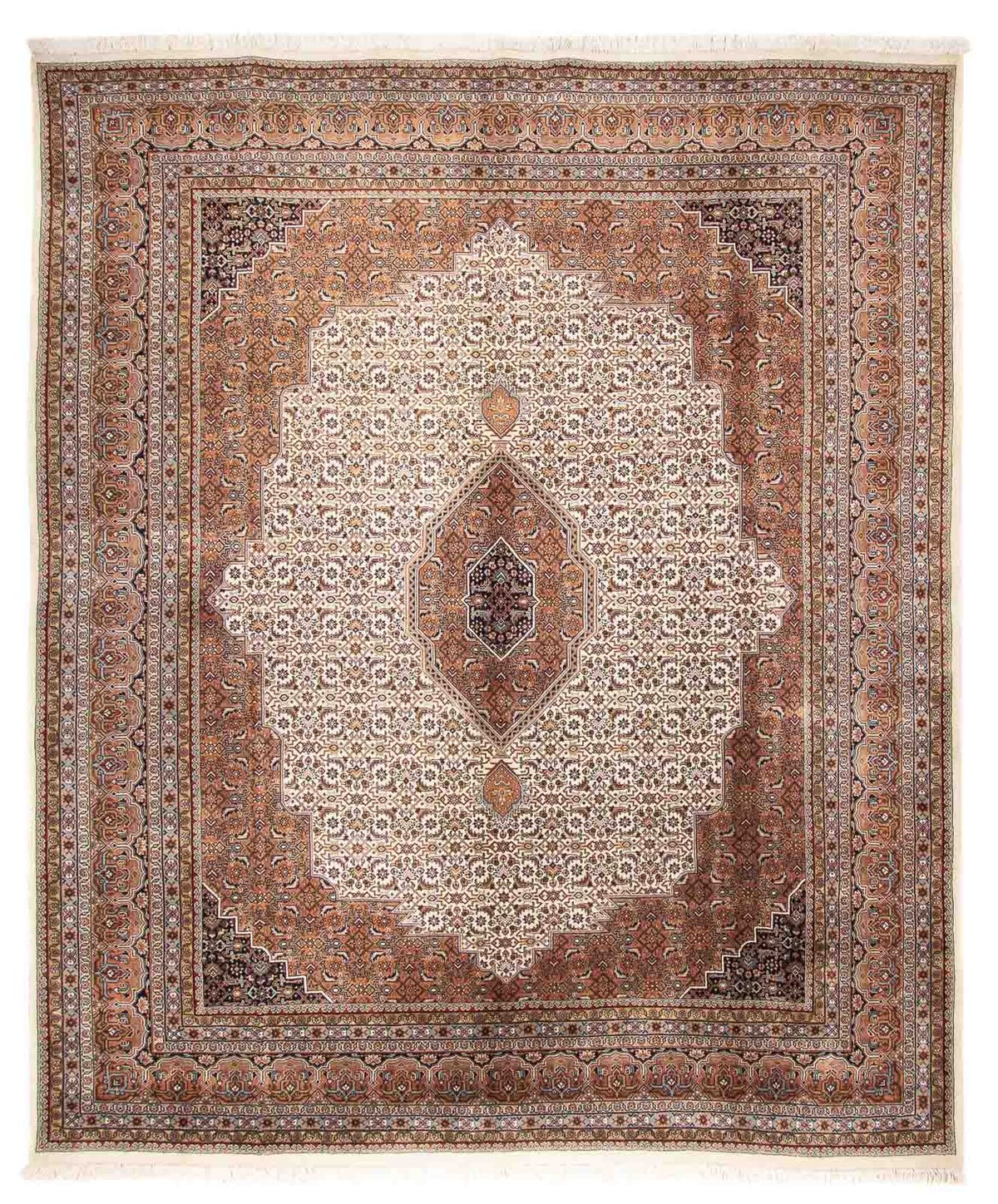 Alfombra oriental - Bidjar - Indus - 297 x 253 cm - beige