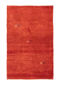 Alfombra Gabbeh - Persa - 154 x 96 cm - naranja