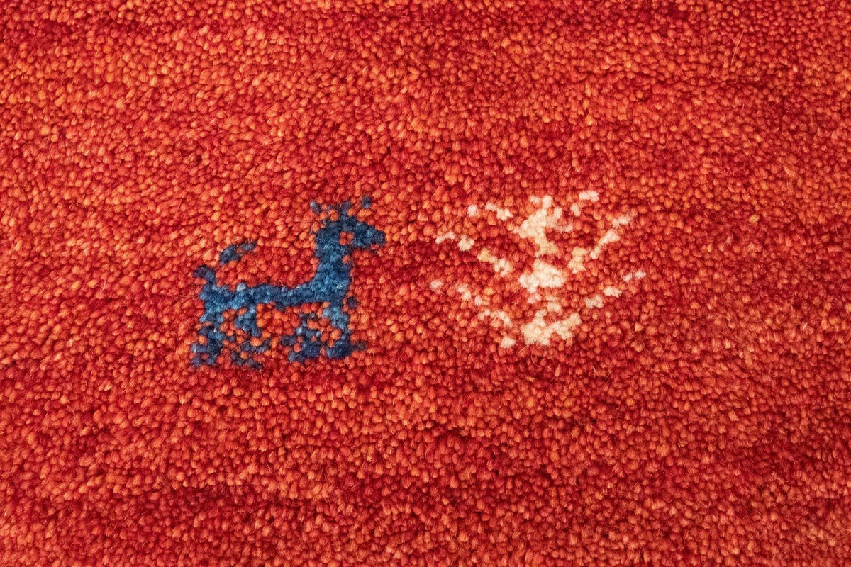 Alfombra Gabbeh - Persa - 154 x 96 cm - naranja