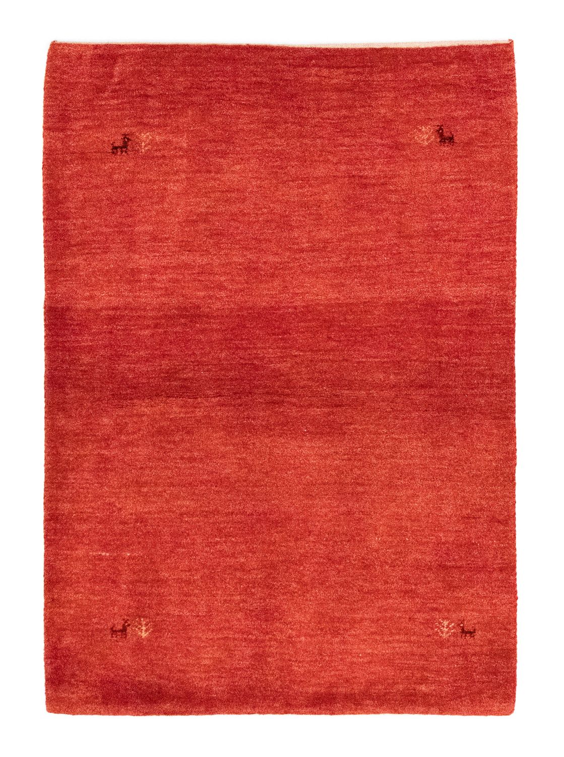 Alfombra Gabbeh - Persa - 143 x 100 cm - naranja