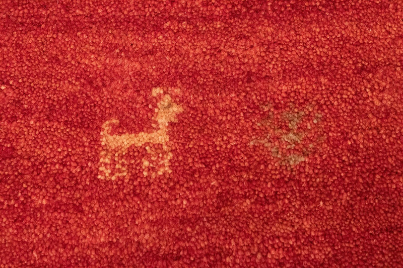 Alfombra Gabbeh - Persa - 150 x 101 cm - naranja