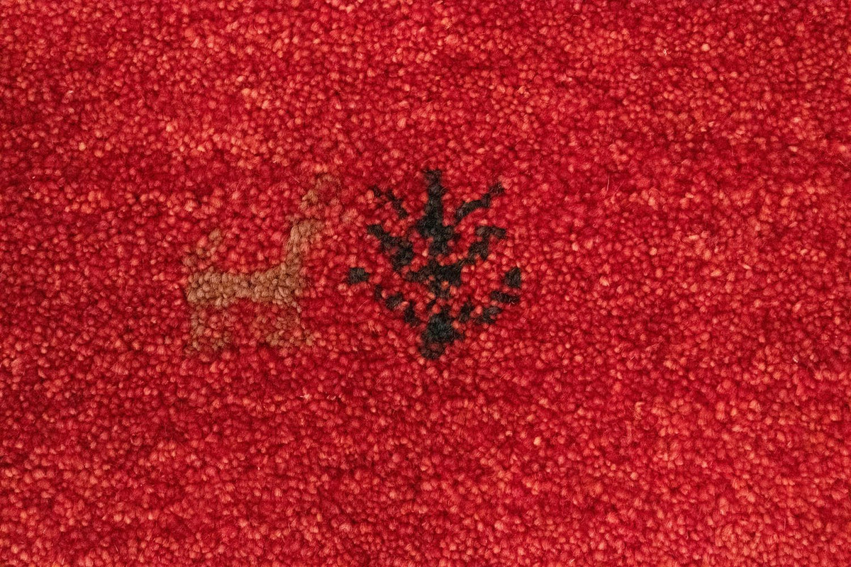Alfombra Gabbeh - Persa - 147 x 98 cm - rojo