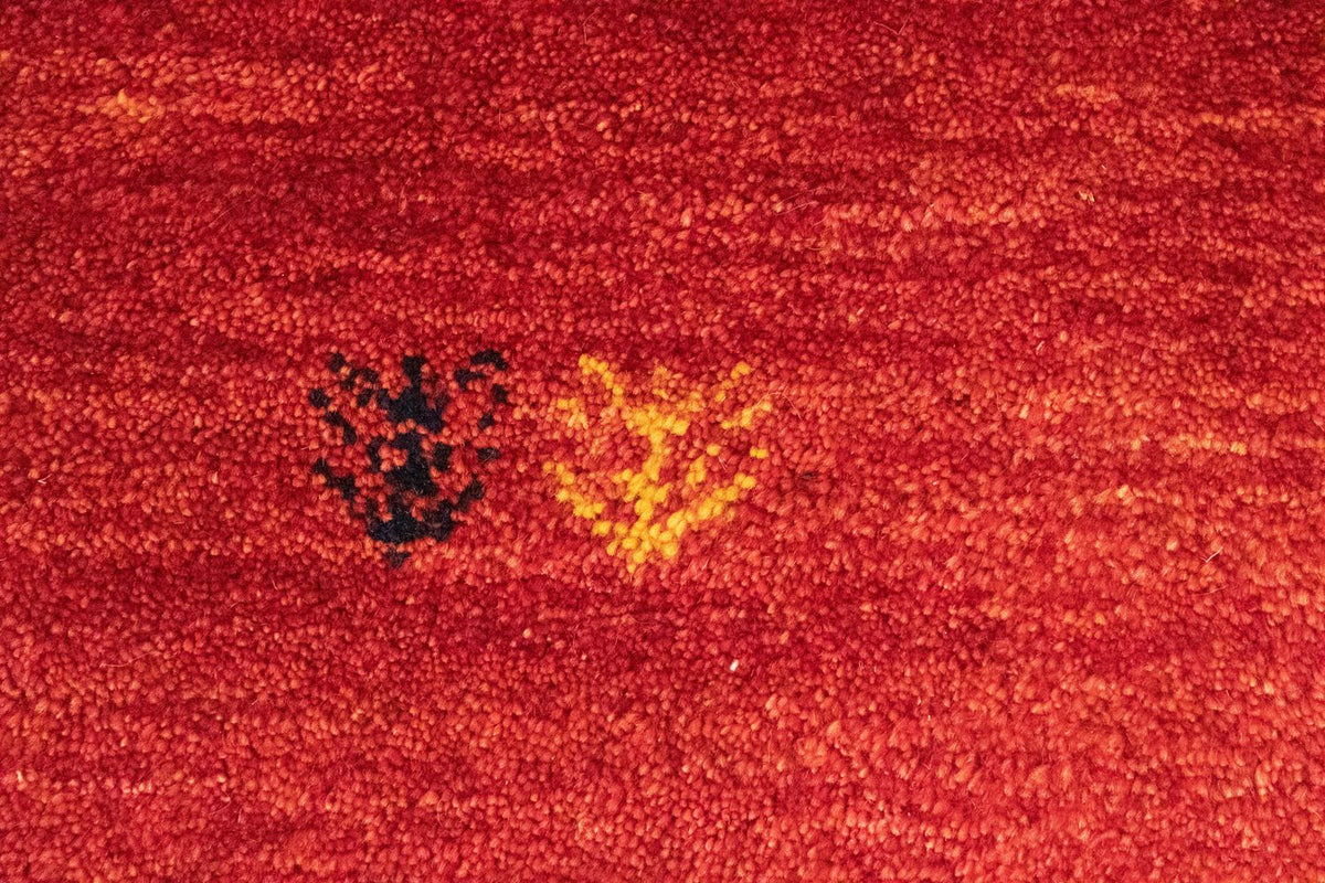 Alfombra Gabbeh - Persa - 140 x 100 cm - rojo