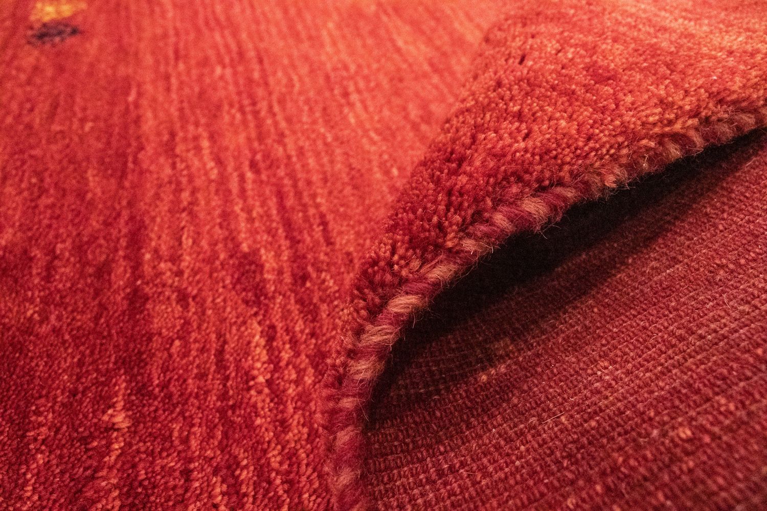 Alfombra Gabbeh - Persa - 140 x 100 cm - rojo