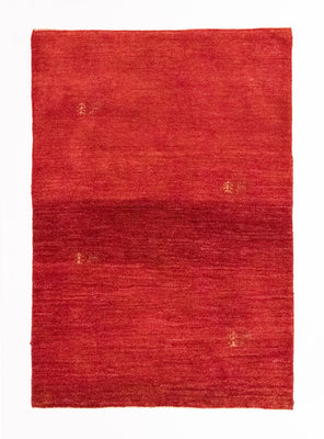 Alfombra Gabbeh - Persa - 145 x 100 cm - rojo