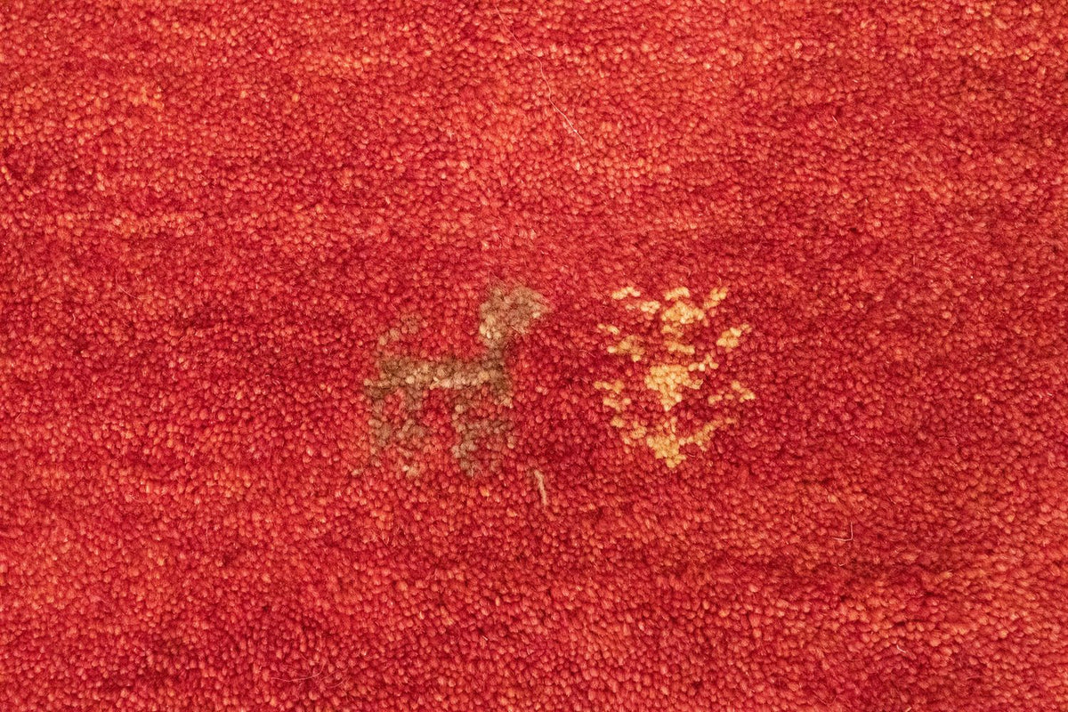 Alfombra Gabbeh - Persa - 145 x 100 cm - rojo