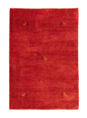 Alfombra Gabbeh - Persa - 147 x 99 cm - rojo