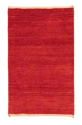 Alfombra Gabbeh - Persa - 140 x 86 cm - rojo