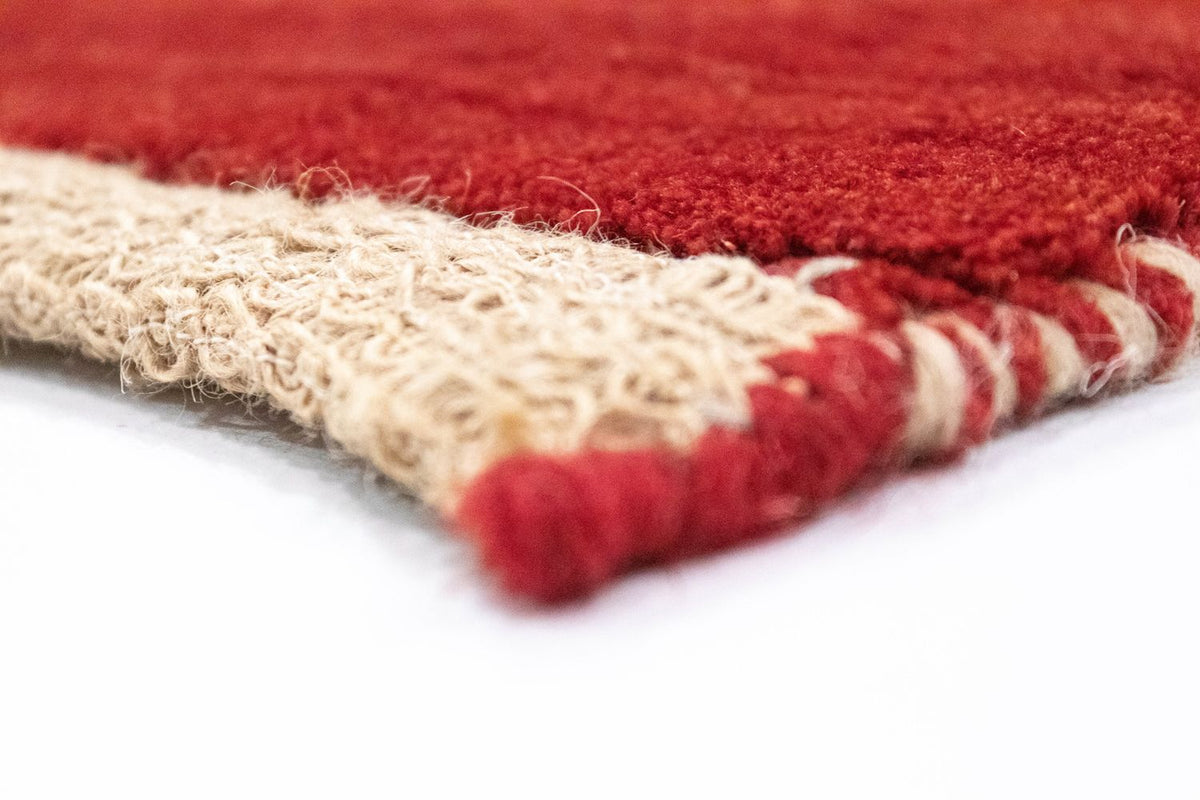 Alfombra Gabbeh - Persa - 140 x 86 cm - rojo
