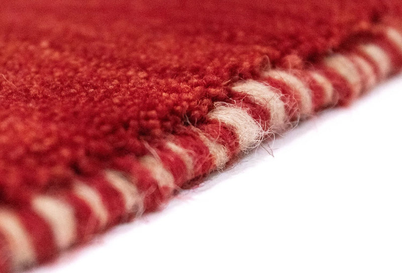 Alfombra Gabbeh - Persa - 140 x 86 cm - rojo