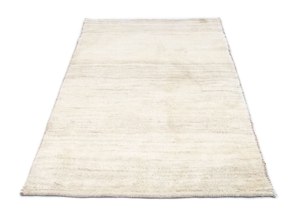 Alfombra Gabbeh - Persa - 135 x 73 cm - blanco natural