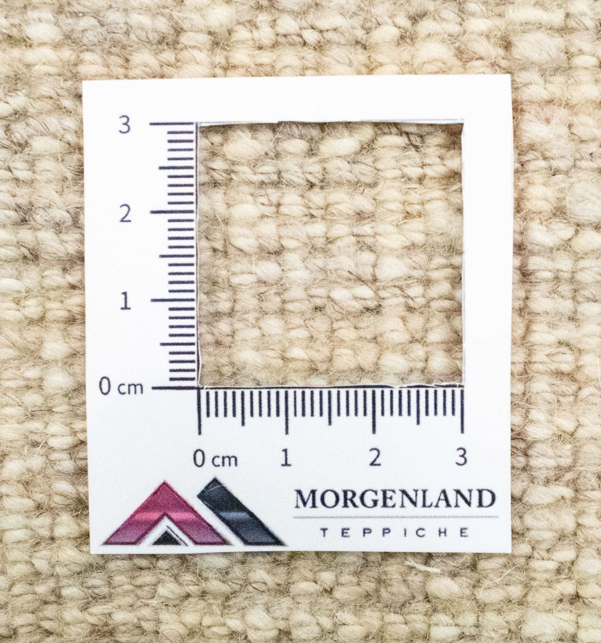 Alfombra Gabbeh - Persa - 135 x 73 cm - blanco natural