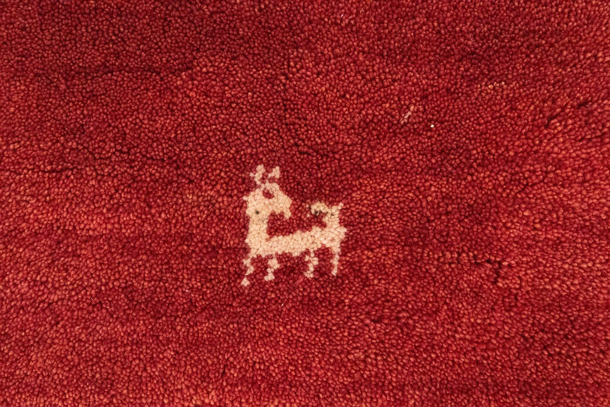 Alfombra Gabbeh - Persa - 144 x 79 cm - rojo