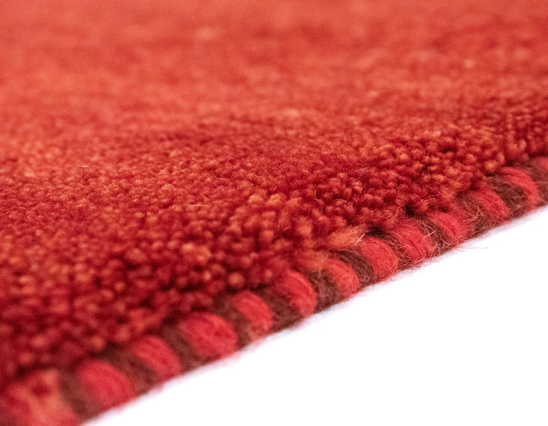 Alfombra Gabbeh - Persa - 132 x 77 cm - rojo