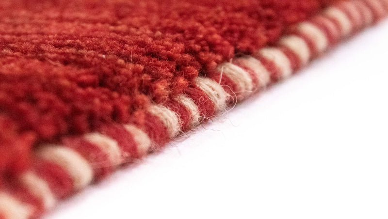 Alfombra Gabbeh - Persa - 128 x 78 cm - rojo