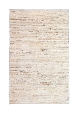 Alfombra Gabbeh - Persa - 132 x 83 cm - blanco natural