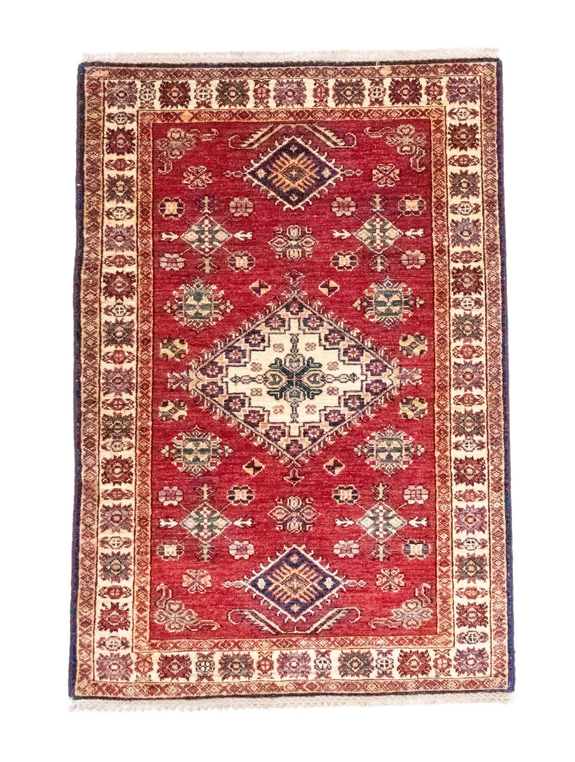 Alfombra Ziegler - Kazak - 126 x 87 cm - rojo