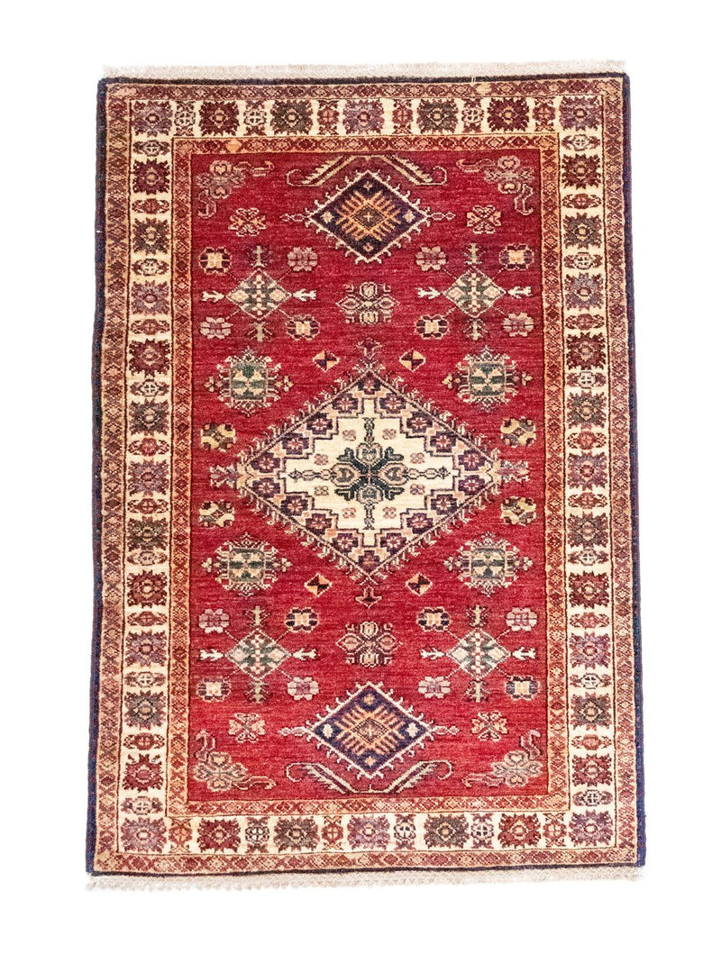 Alfombra Ziegler - Kazak - 126 x 87 cm - rojo