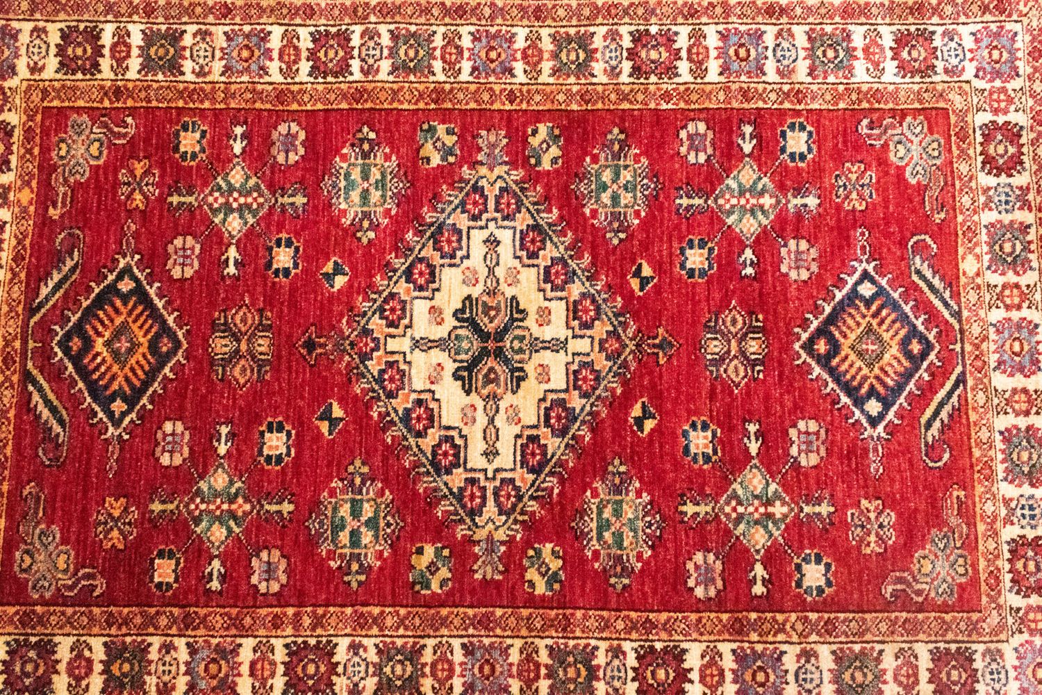 Alfombra Ziegler - Kazak - 125 x 83 cm - rojo