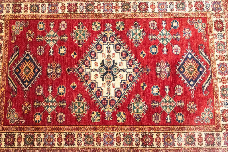 Alfombra Ziegler - Kazak - 124 x 82 cm - rojo