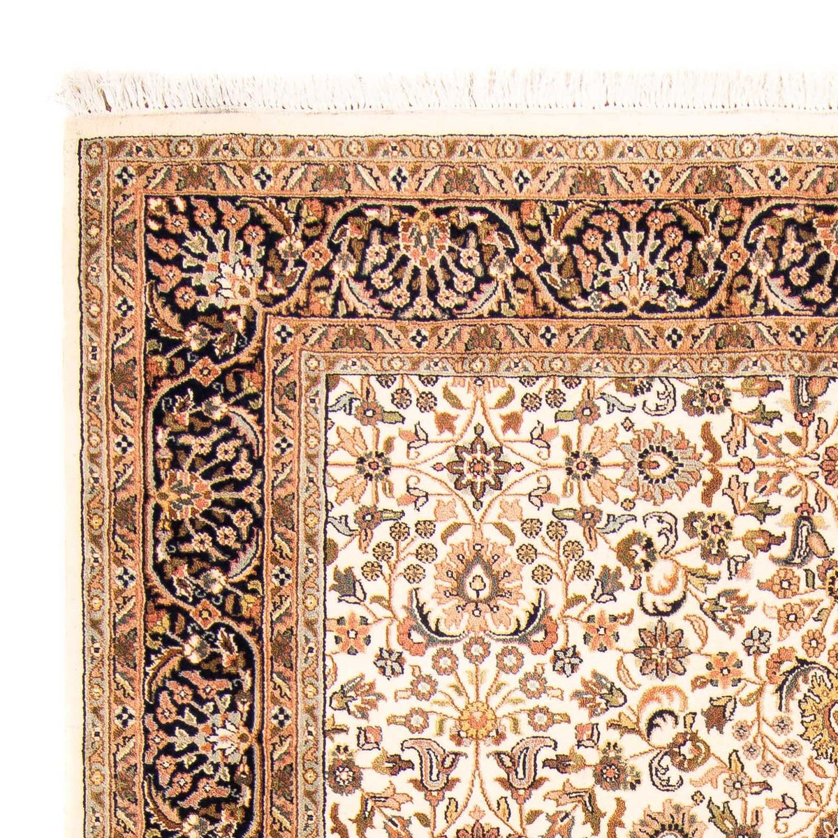 Kashan Indo Alfombra 172x243cm - Alfombra oriental - beige