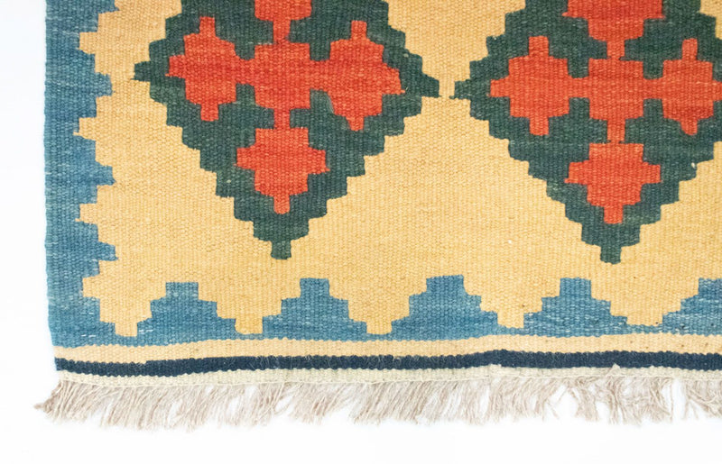 Alfombra de pasillo Alfombra Kelim - Oriental - 200 x 60 cm - beige