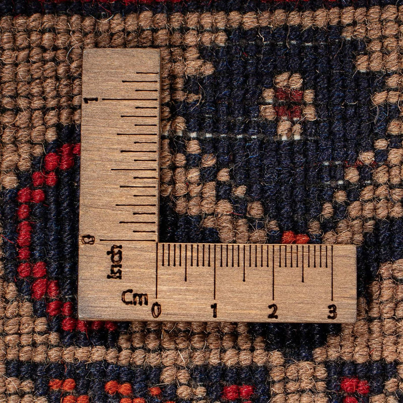 Alfombra afgana - 144 x 98 cm - rojo oscuro