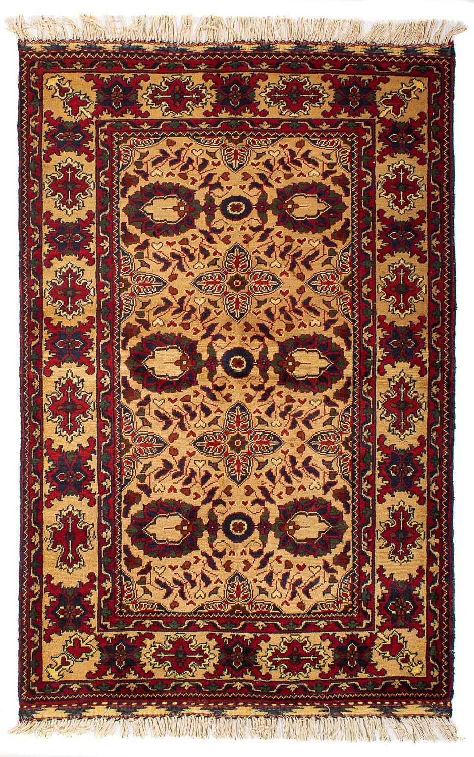 Alfombra afgana - 156 x 101 cm - beige