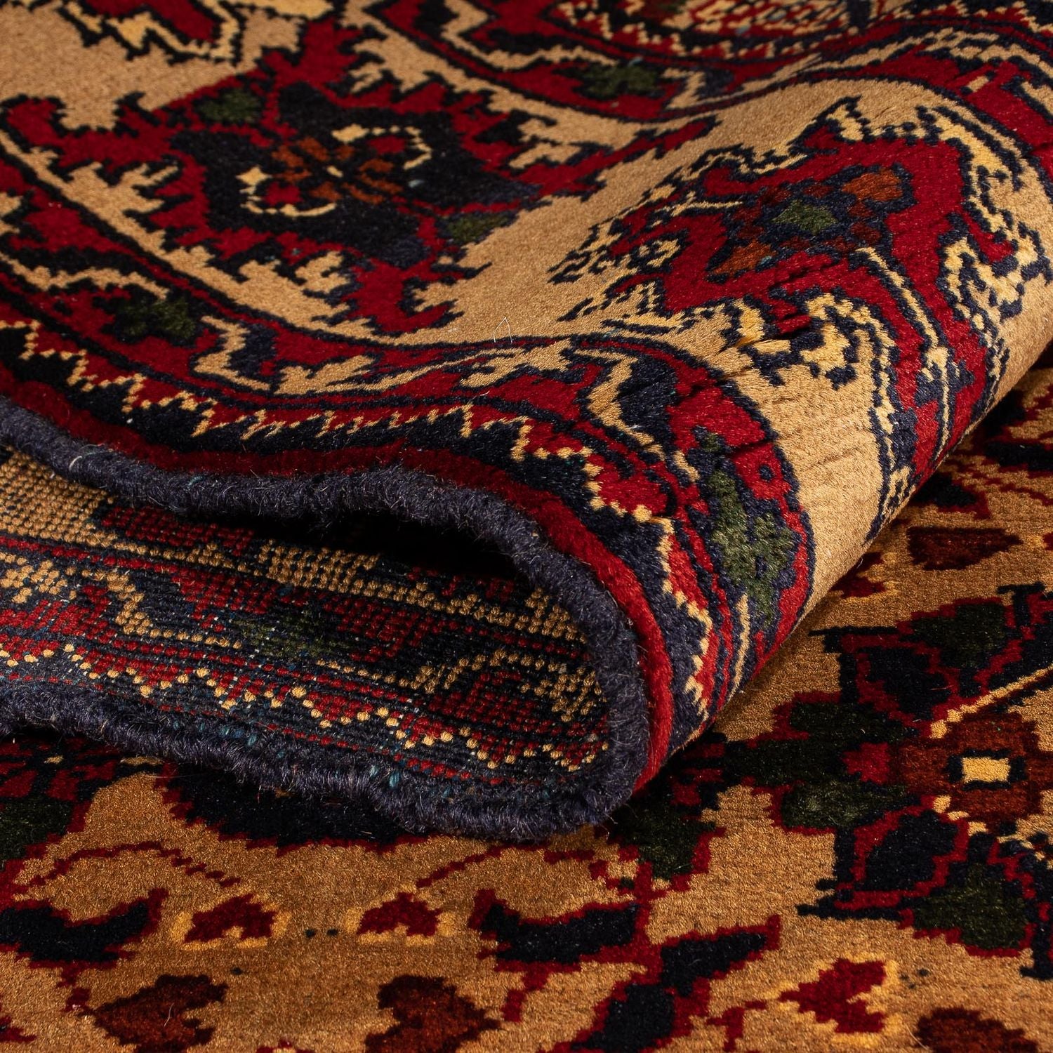 Alfombra afgana - 156 x 101 cm - beige