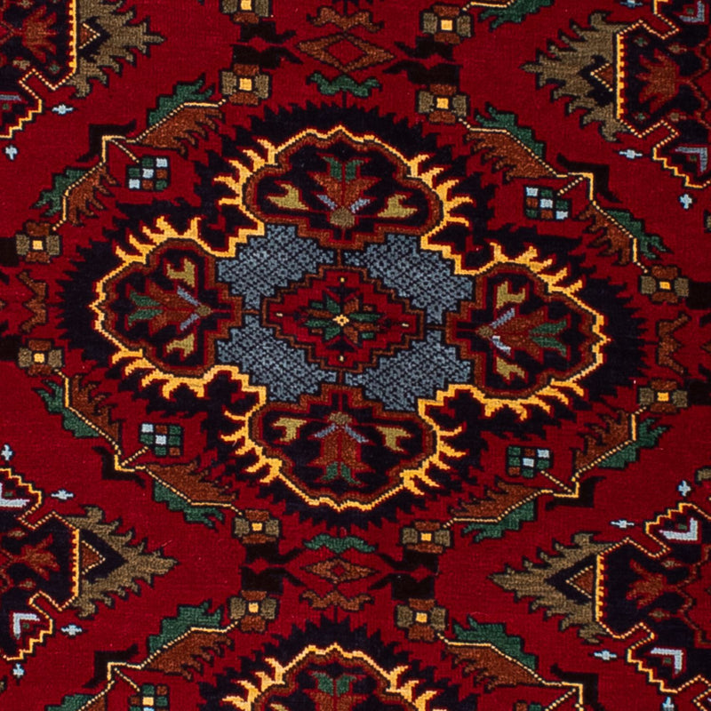 Alfombra afgana - 145 x 93 cm - rojo oscuro
